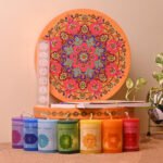 7 CHAKRA CANDLE GIFT BOX - with Affirmation Cards 🌈