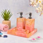 Aromatherapy Resin Bath Set - ROSE GOLD - with Gold Dust 💖