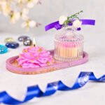Floral Candles with Resin Tray - BERRY BLAST + LAVENDER💜 - Image 2